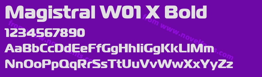 Magistral W01 X BoldPreview Magistral W01 X BoldPreview
