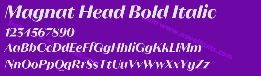 Magnat Head Bold ItalicPreview Magnat Head Bold ItalicPreview