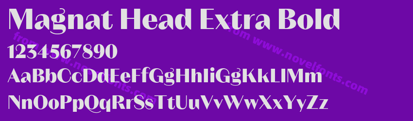 Magnat Head Extra BoldPreview Magnat Head Extra BoldPreview