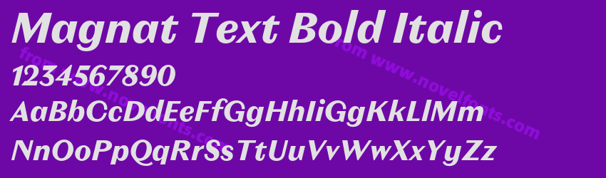 Magnat Text Bold ItalicPreview Magnat Text Bold ItalicPreview