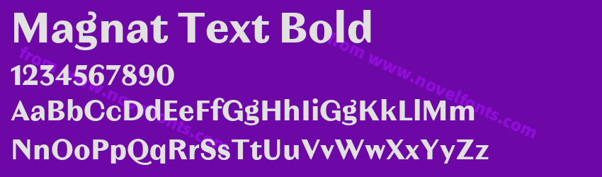 Magnat Text BoldPreview Magnat Text BoldPreview