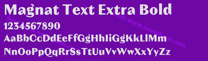 Magnat Text Extra BoldPreview Magnat Text Extra BoldPreview