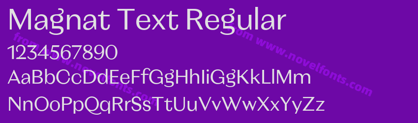 Magnat Text RegularPreview Magnat Text RegularPreview