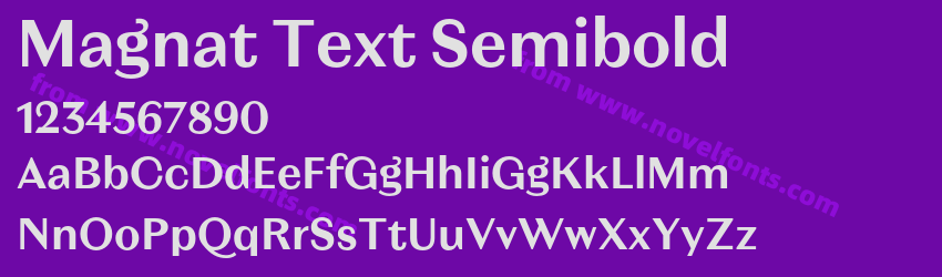 Magnat Text SemiboldPreview Magnat Text SemiboldPreview