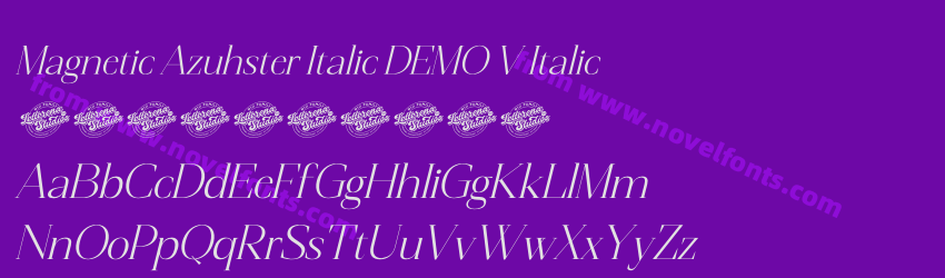 Magnetic Azuhster Italic DEMO V ItalicPreview Magnetic Azuhster Italic DEMO V ItalicPreview