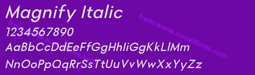 Magnify ItalicPreview Magnify ItalicPreview