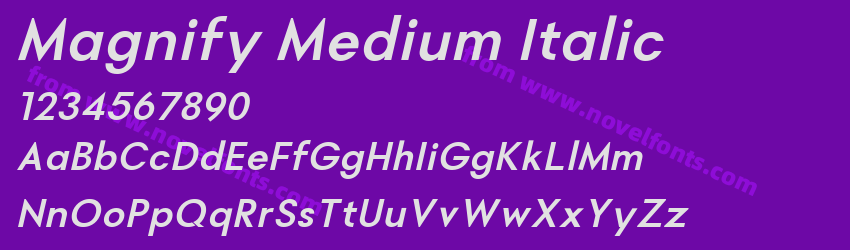 Magnify Medium ItalicPreview Magnify Medium ItalicPreview