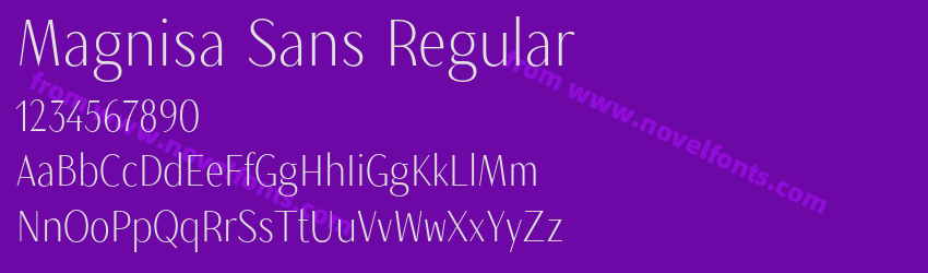Magnisa Sans RegularPreview Magnisa Sans RegularPreview