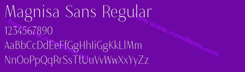 Magnisa Sans RegularPreview Magnisa Sans RegularPreview