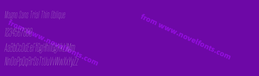 Magno Sans Trial Thin ObliquePreview Magno Sans Trial Thin ObliquePreview