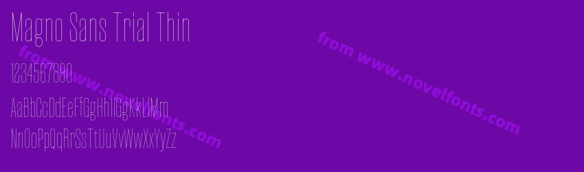 Magno Sans Trial ThinPreview Magno Sans Trial ThinPreview