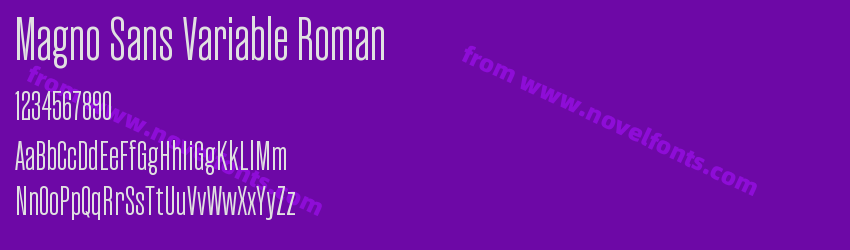 Magno Sans Variable RomanPreview Magno Sans Variable RomanPreview