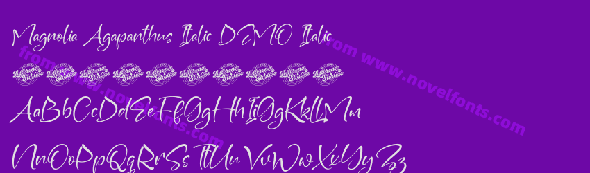 Magnolia Agapanthus Italic DEMO ItalicPreview Magnolia Agapanthus Italic DEMO ItalicPreview