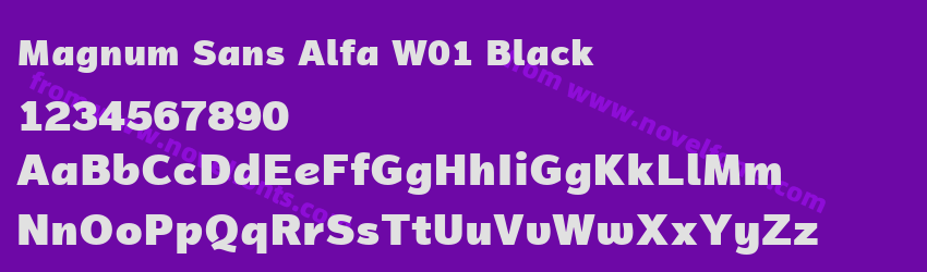Magnum Sans Alfa W01 BlackPreview Magnum Sans Alfa W01 BlackPreview
