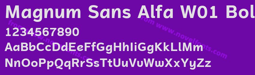 Magnum Sans Alfa W01 BoldPreview Magnum Sans Alfa W01 BoldPreview
