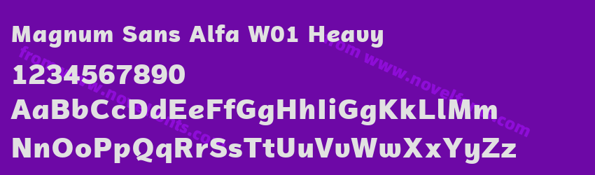 Magnum Sans Alfa W01 HeavyPreview Magnum Sans Alfa W01 HeavyPreview