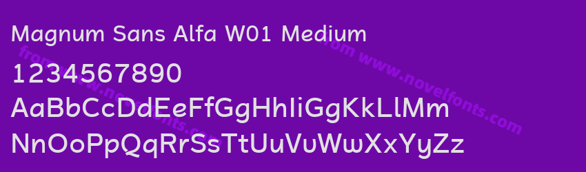 Magnum Sans Alfa W01 MediumPreview Magnum Sans Alfa W01 MediumPreview