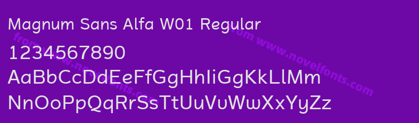 Magnum Sans Alfa W01 RegularPreview Magnum Sans Alfa W01 RegularPreview