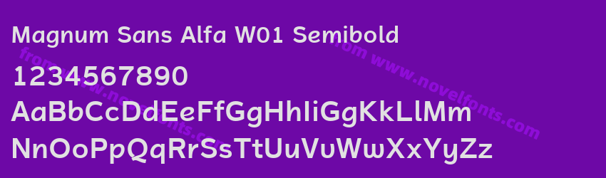 Magnum Sans Alfa W01 SemiboldPreview Magnum Sans Alfa W01 SemiboldPreview