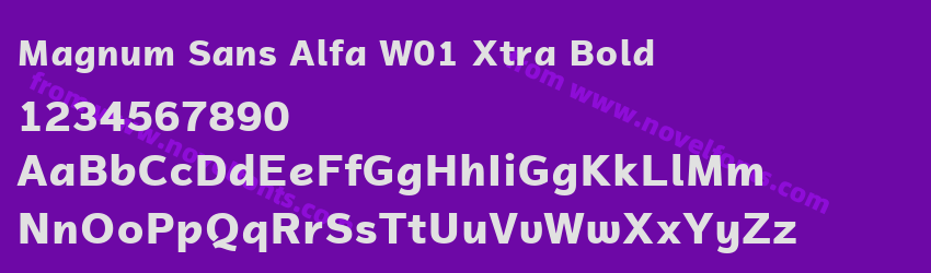 Magnum Sans Alfa W01 Xtra BoldPreview Magnum Sans Alfa W01 Xtra BoldPreview