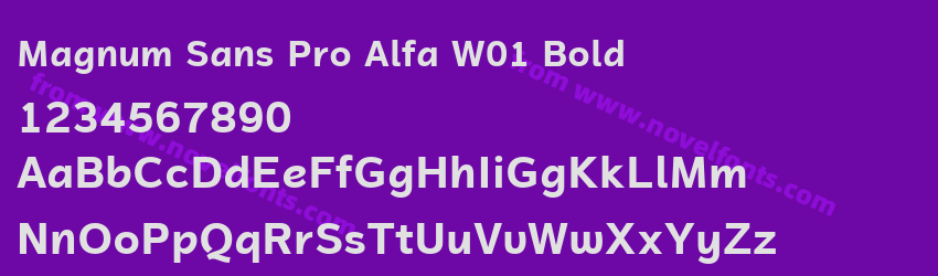 Magnum Sans Pro Alfa W01 BoldPreview Magnum Sans Pro Alfa W01 BoldPreview