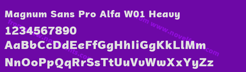 Magnum Sans Pro Alfa W01 HeavyPreview Magnum Sans Pro Alfa W01 HeavyPreview