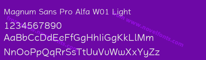 Magnum Sans Pro Alfa W01 LightPreview Magnum Sans Pro Alfa W01 LightPreview