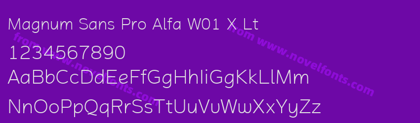 Magnum Sans Pro Alfa W01 X LtPreview Magnum Sans Pro Alfa W01 X LtPreview
