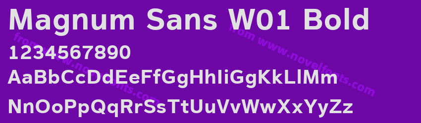 Magnum Sans W01 BoldPreview Magnum Sans W01 BoldPreview