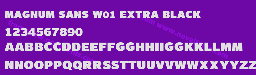 Magnum Sans W01 Extra BlackPreview Magnum Sans W01 Extra BlackPreview