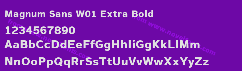 Magnum Sans W01 Extra BoldPreview Magnum Sans W01 Extra BoldPreview
