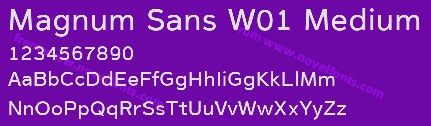 Magnum Sans W01 MediumPreview Magnum Sans W01 MediumPreview