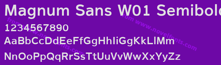 Magnum Sans W01 SemiboldPreview Magnum Sans W01 SemiboldPreview
