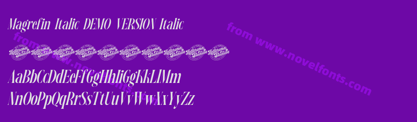 Magrefin Italic DEMO VERSION ItalicPreview Magrefin Italic DEMO VERSION ItalicPreview