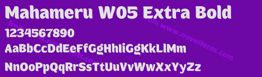 Mahameru W05 Extra BoldPreview Mahameru W05 Extra BoldPreview