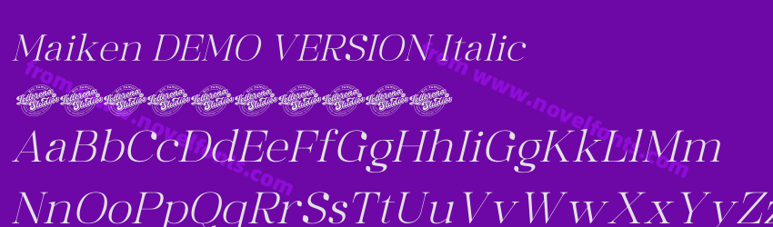 Maiken DEMO VERSION ItalicPreview Maiken DEMO VERSION ItalicPreview