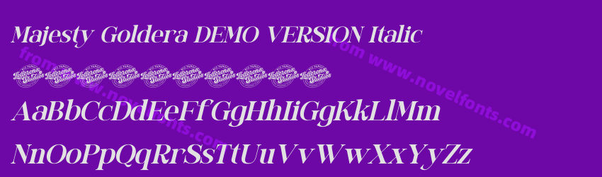 Majesty Goldera DEMO VERSION ItalicPreview Majesty Goldera DEMO VERSION ItalicPreview