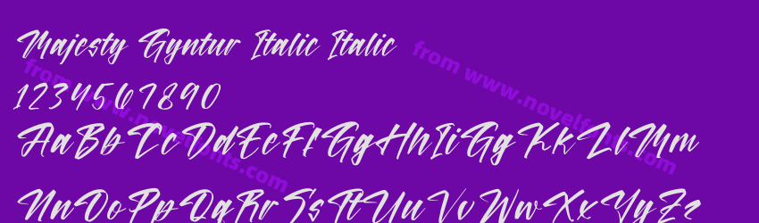 Majesty Gyntur Italic ItalicPreview Majesty Gyntur Italic ItalicPreview