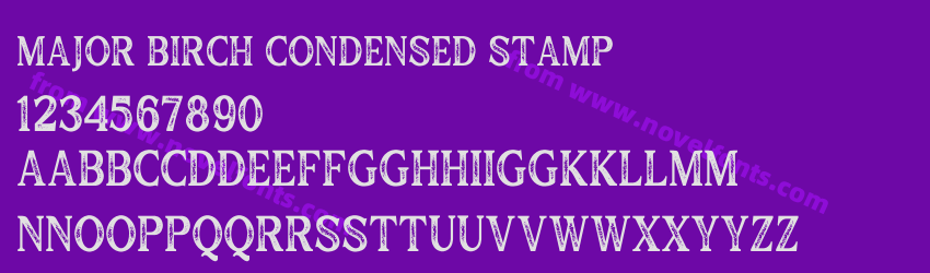 Major Birch Condensed StampPreview Major Birch Condensed StampPreview
