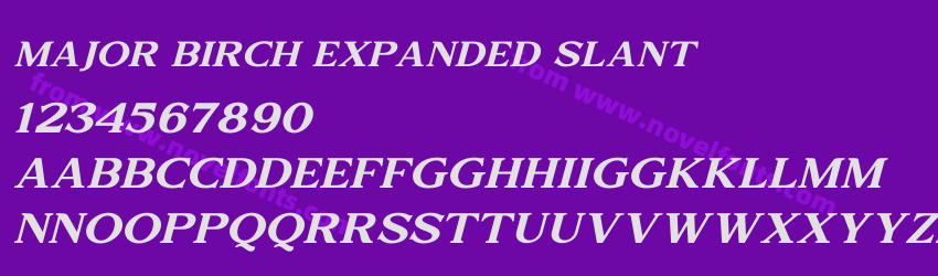 Major Birch Expanded SlantPreview Major Birch Expanded SlantPreview