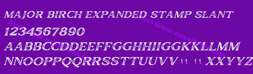 Major Birch Expanded Stamp SlantPreview Major Birch Expanded Stamp SlantPreview