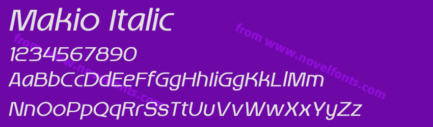 Makio ItalicPreview Makio ItalicPreview