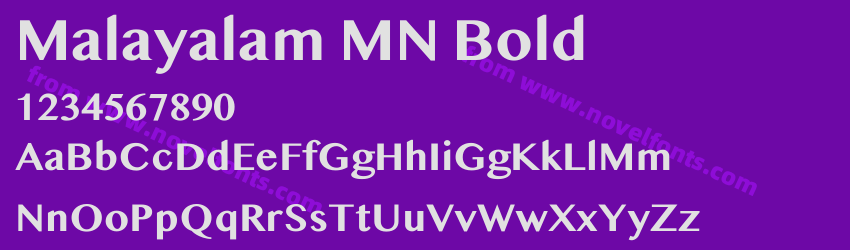 Malayalam MN BoldPreview Malayalam MN BoldPreview