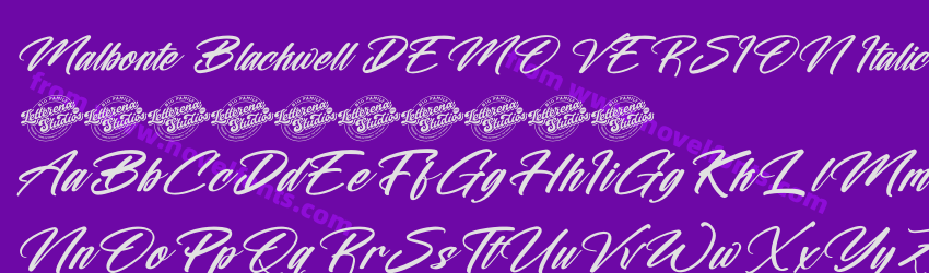 Malbonte Blackwell DEMO VERSION ItalicPreview Malbonte Blackwell DEMO VERSION ItalicPreview