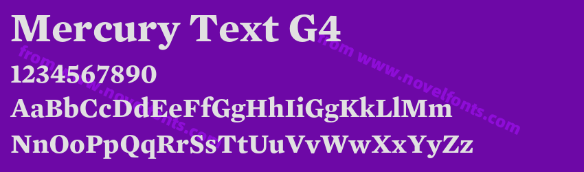 Mercury Text G4Preview