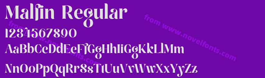 Malfin RegularPreview Malfin RegularPreview