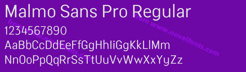 Malmo Sans Pro RegularPreview Malmo Sans Pro RegularPreview