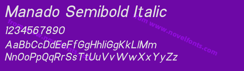 Manado Semibold ItalicPreview Manado Semibold ItalicPreview