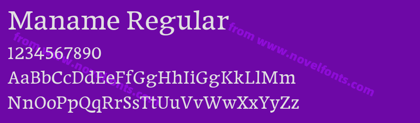 Maname RegularPreview Maname RegularPreview