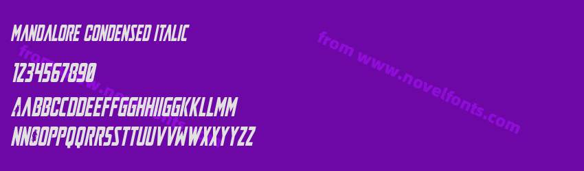 Mandalore Condensed ItalicPreview Mandalore Condensed ItalicPreview
